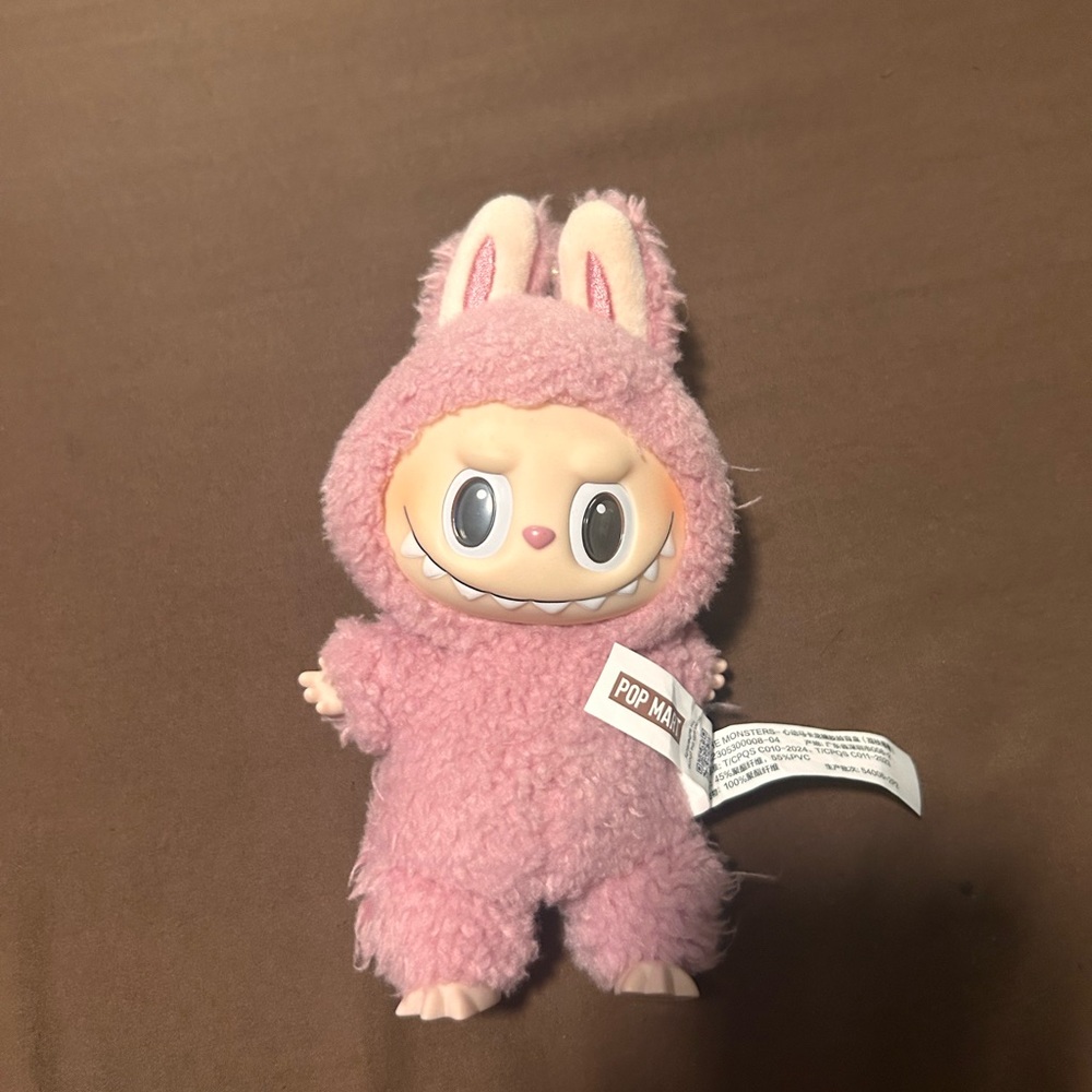 Labubu bag charm- real- leche berry